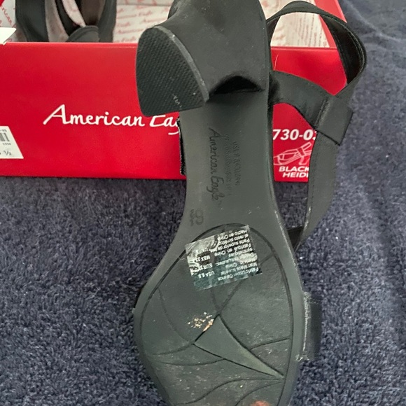 Black Strap Heels - Picture 3 of 4